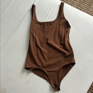 Brown Bodysuit M NWOT